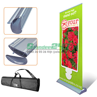 Standee Hào Hoa Nhựa 1 Mặt 80x200